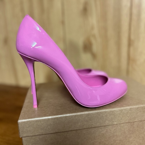 Christian Louboutin Pink Dolly Patent Leather Pumps Size 39 Barbie - Picture 6 of 12